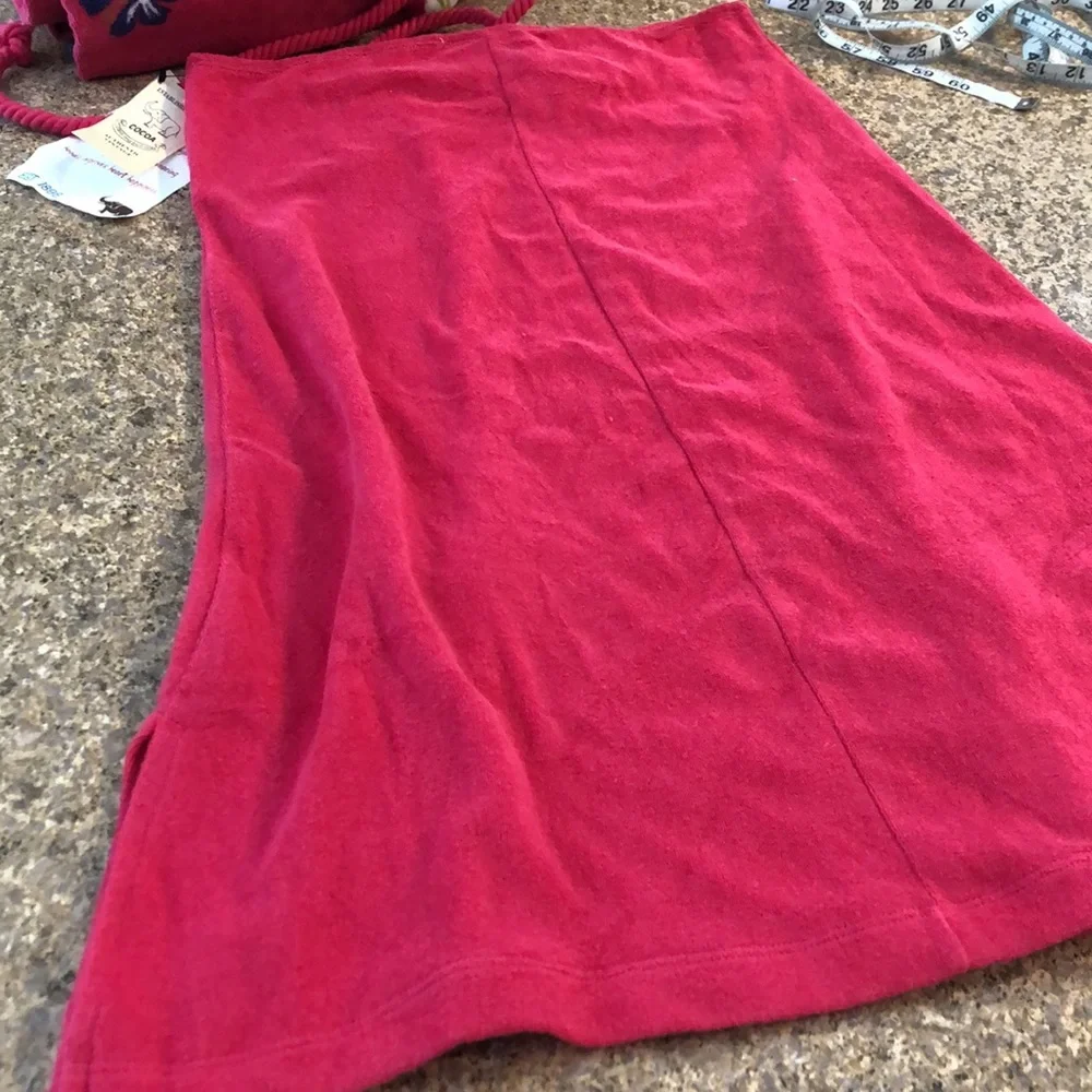 NWT Cocoa Pink Swim Cover Up Dress Medium Terry Cloth With Imperfections - Picture 13 of 17